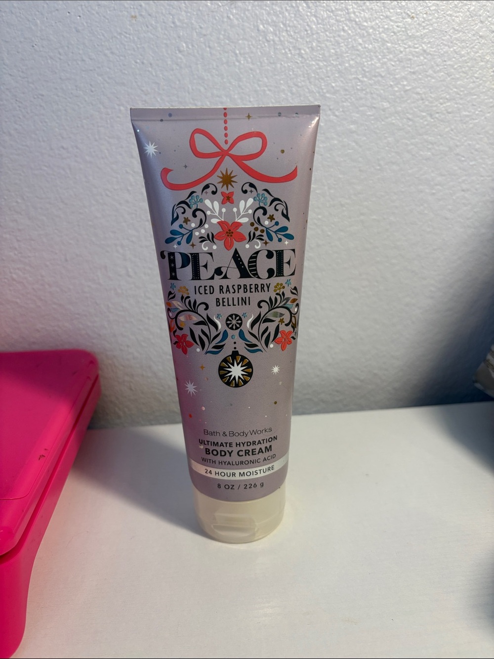 Bath and Body Works Peace Iced Raspberry  Bellini Body Cream 8oz